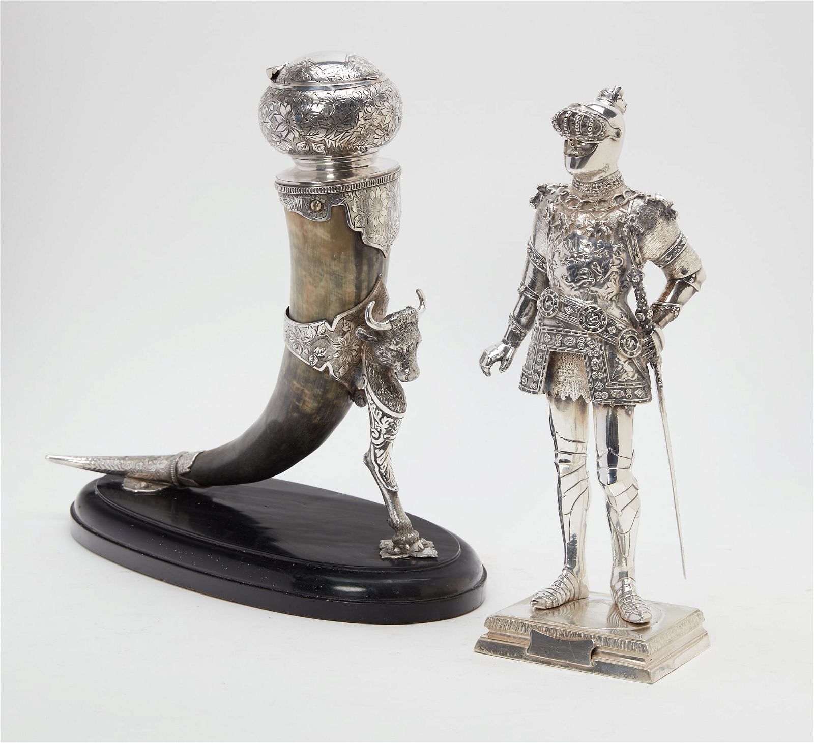 A VICTORIAN SILVERPLATE MOUNTED