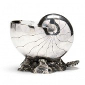 A VICTORIAN SILVERPLATE NAUTIL