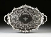A VICTORIAN SILVERPLATED AND E