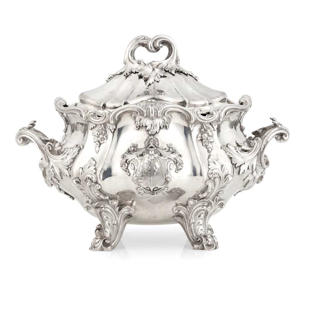 A VICTORIAN SOUP TUREEN, LINER