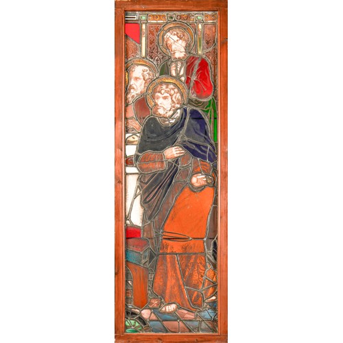 A Victorian stained glass window