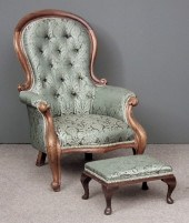 A Victorian stained wood frame