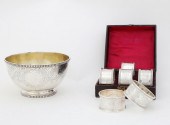 A VICTORIAN STERLING BOWL AND