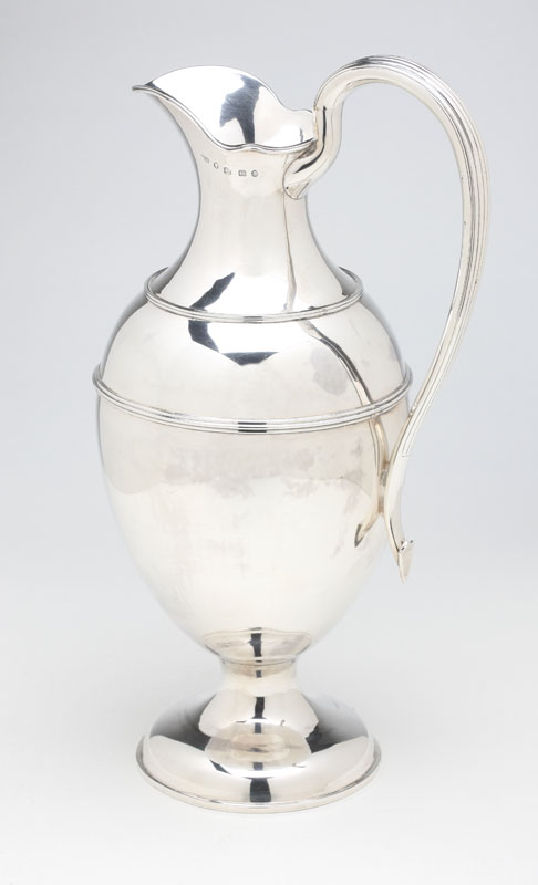 A Victorian sterling silver ewer