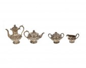 A VICTORIAN STERLING SILVER TE
