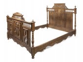 A Victorian Style Carved Bedro
