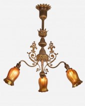 A VICTORIAN-STYLE CHANDELIER W