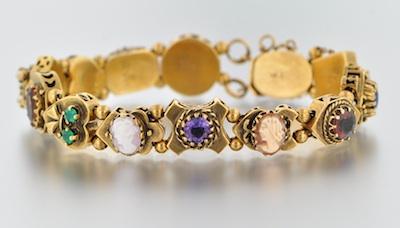 A Victorian Style Gold Slider