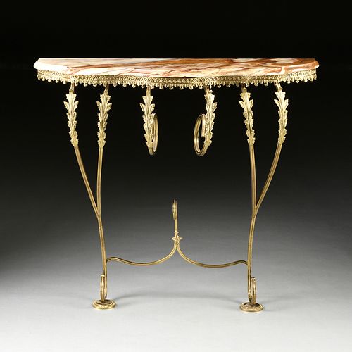 A VICTORIAN STYLE ONYX TOPPED AND