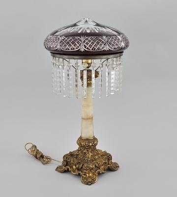 A Victorian Style Parlour Lamp With