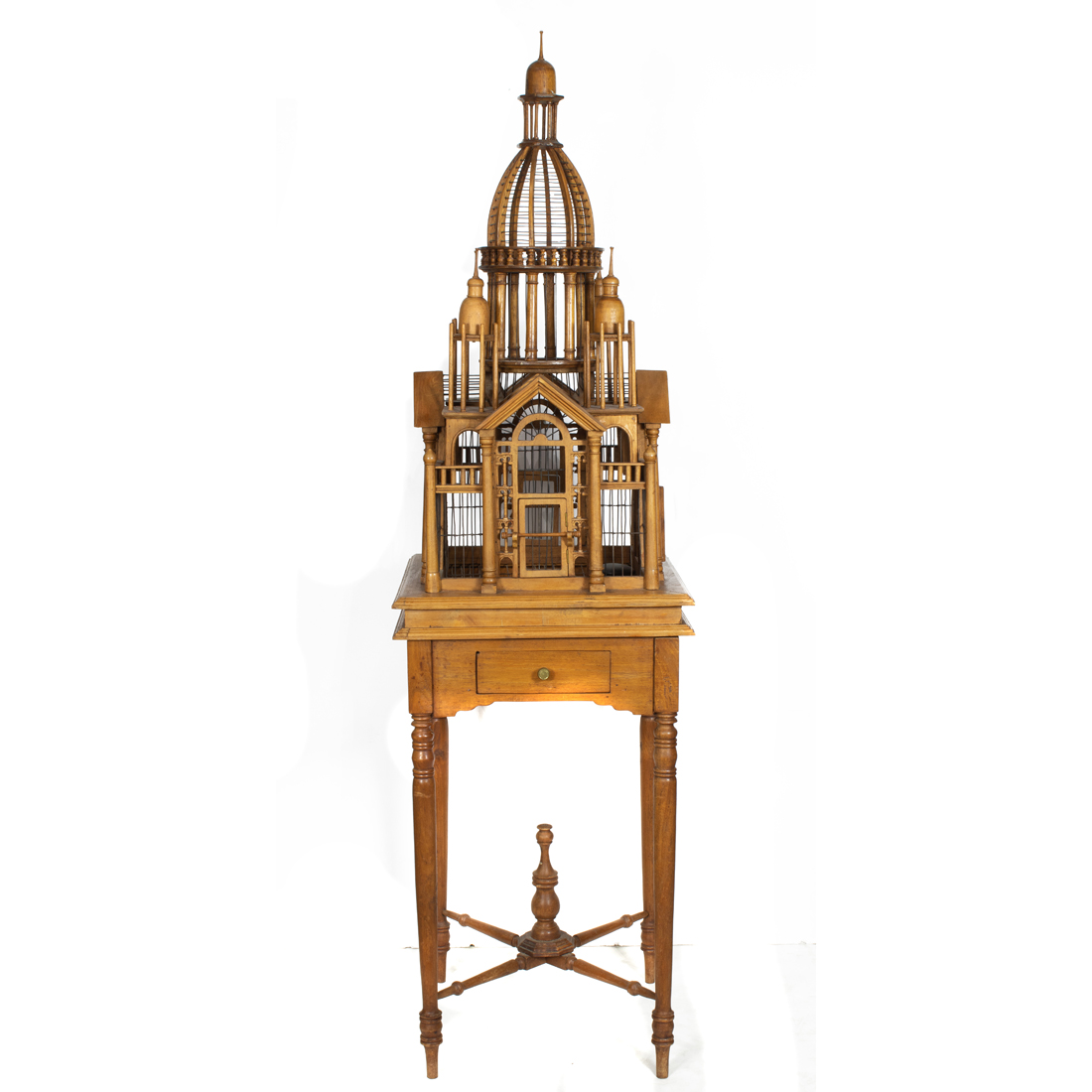 A VICTORIAN STYLE WOODEN
