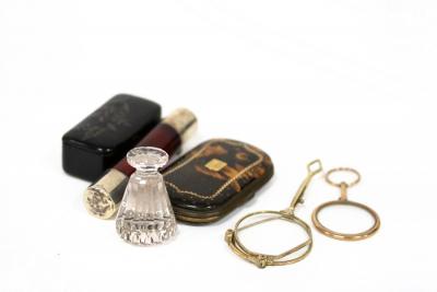 A Victorian tortoiseshell and pique
