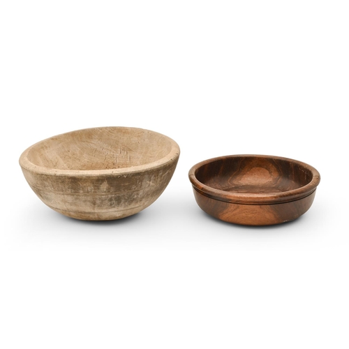 A Victorian treen mixing bowl, 38cm
