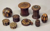 A Victorian turned rosewood an