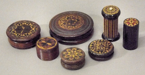 A Victorian turned rosewood and
