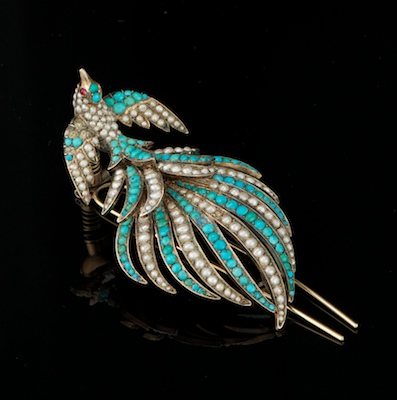 A Victorian Turquoise and Seed