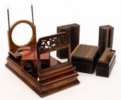 A Victorian walnut cased stere