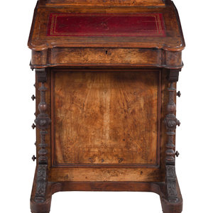 A Victorian Walnut Davenport Desk