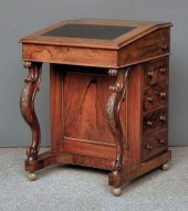 A Victorian walnut Davenport s