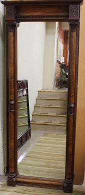 A VICTORIAN WALNUT-FRAMED PIER