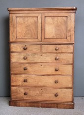 A Victorian walnut millinery c