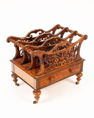 A Victorian walnut music Canterbury