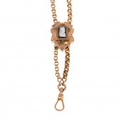 A VICTORIAN WATCH CHAIN WITH S