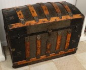 A VICTORIAN WOOD SLAT 'HUMP BA