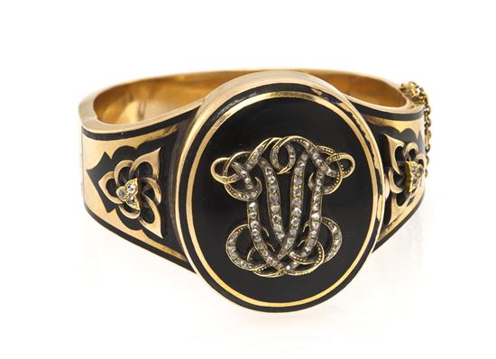 A Victorian Yellow Gold Diamond and