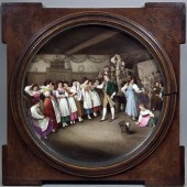 A Vienna porcelain circular pl