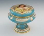 A Vienna Porcelain Covered Dis