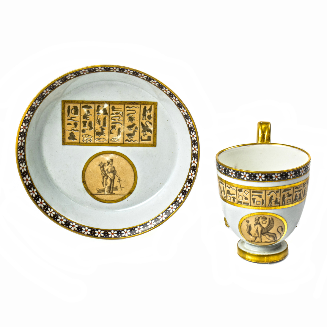 A VIENNA PORCELAIN CUP AND SAUCER