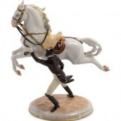 A Vienna Porcelain Spanish Rid