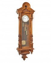 A VIENNA REGULATOR WALL CLOCKA