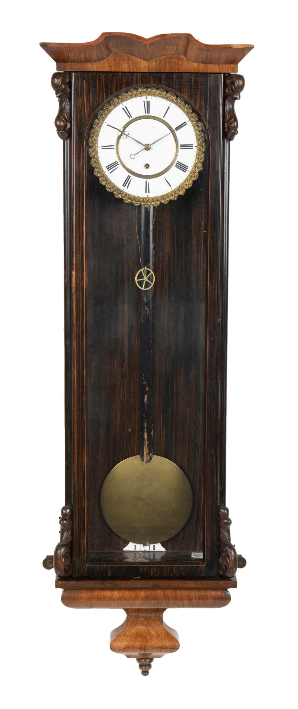A VIENNA REGULATOR WALL CLOCKA