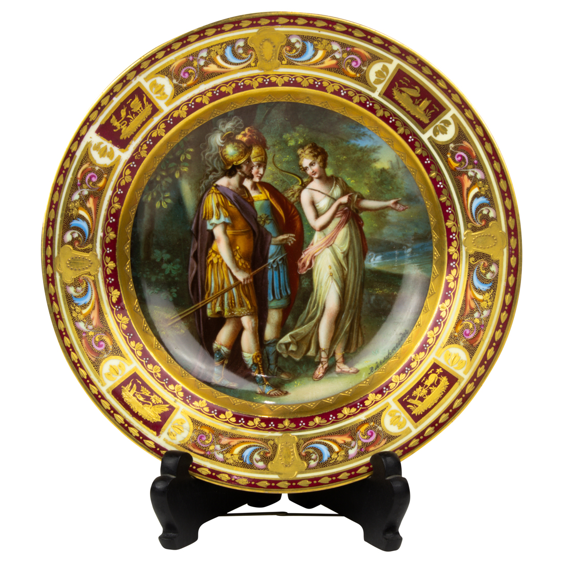 A VIENNA STYLE PORCELAIN