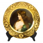A VIENNA STYLE PORCELAIN PORTR