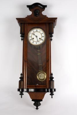 A Vienna type wall clock in a