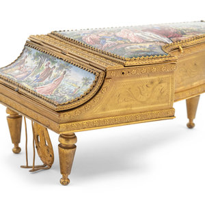 A Viennese Enamel Piano-Form