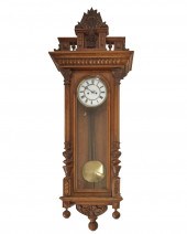 A VIENNESE REGULATOR WALL CLOC