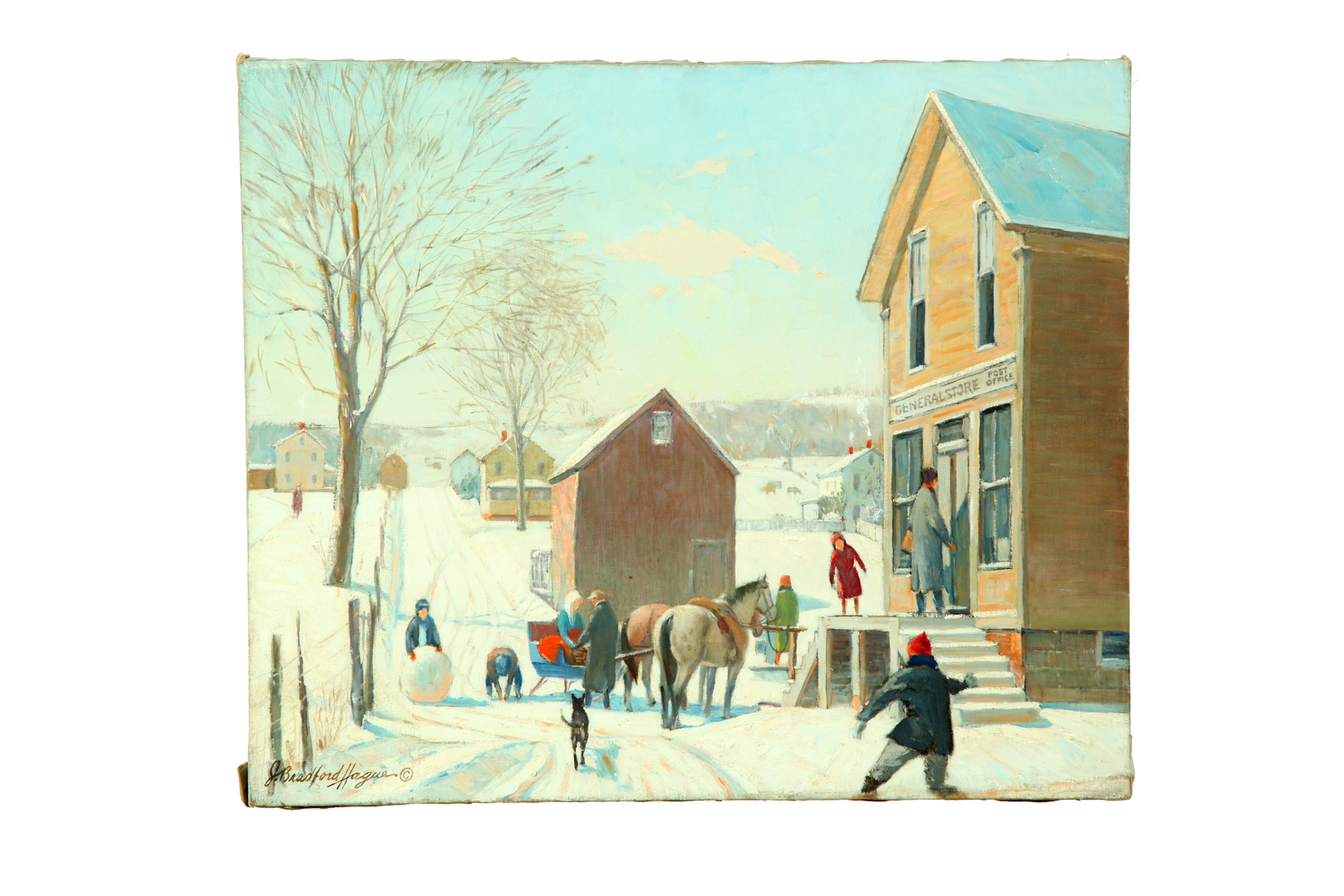 A VILLAGE IN WINTER BY JESSE