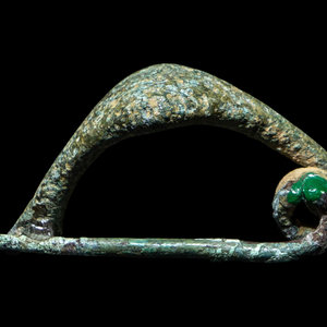 A Villanovan Bronze Fibula Circa