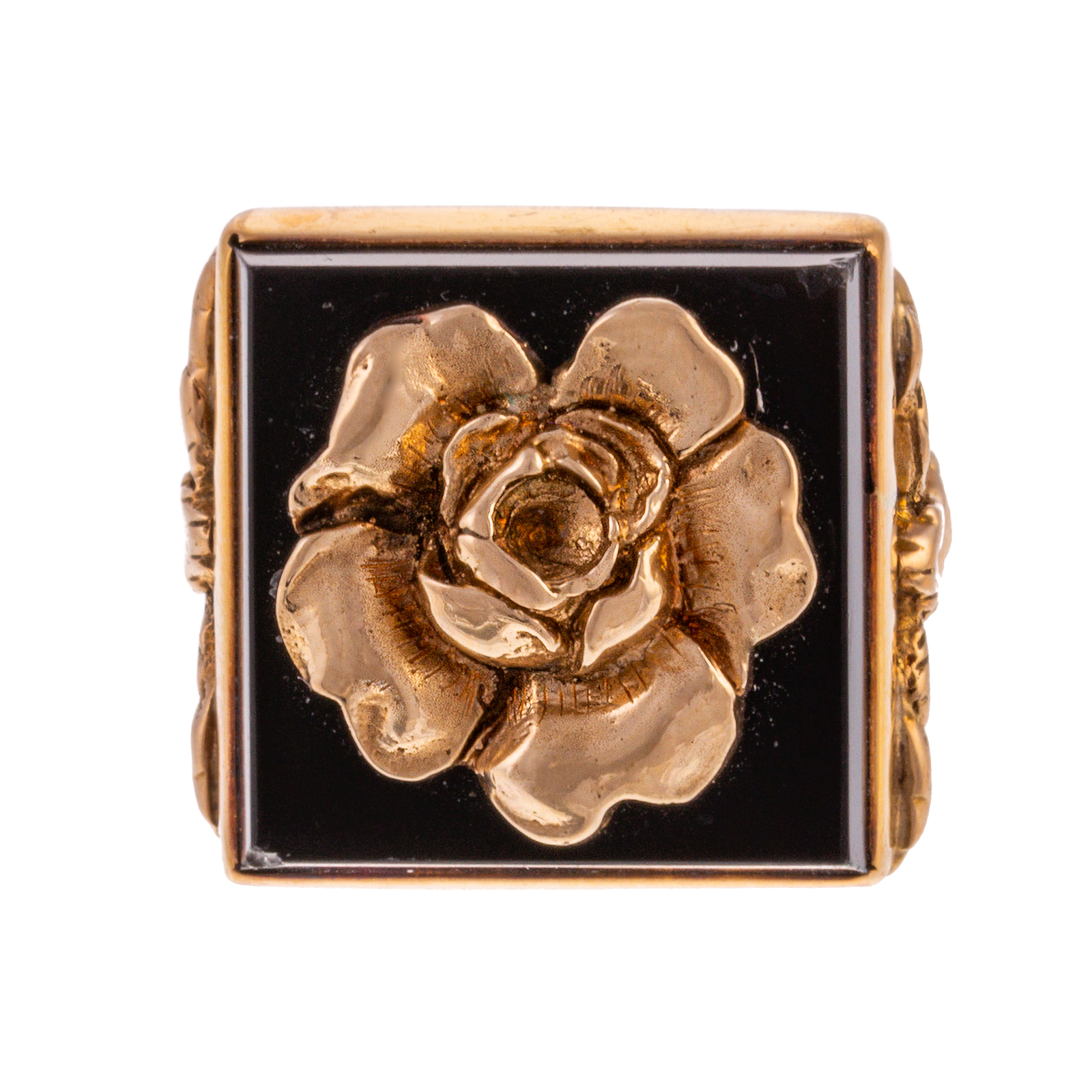 A VINTAGE 14K YELLOW GOLD RING BY