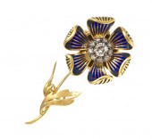 A Vintage 18 Karat Gold and Pl