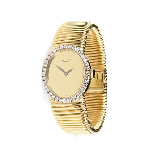 A VINTAGE 18K YELLOW AND WHITE GOLD