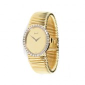 A VINTAGE 18K YELLOW AND WHITE