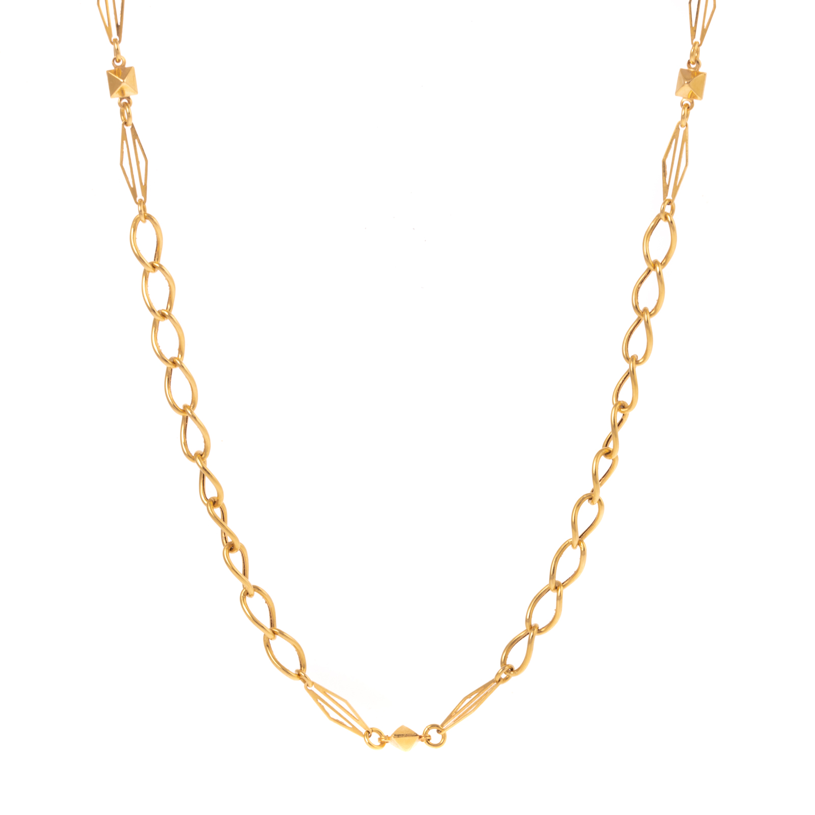 A VINTAGE 18K YELLOW GOLD UNIQUE