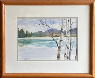 A vintage Al Freidman watercolor on