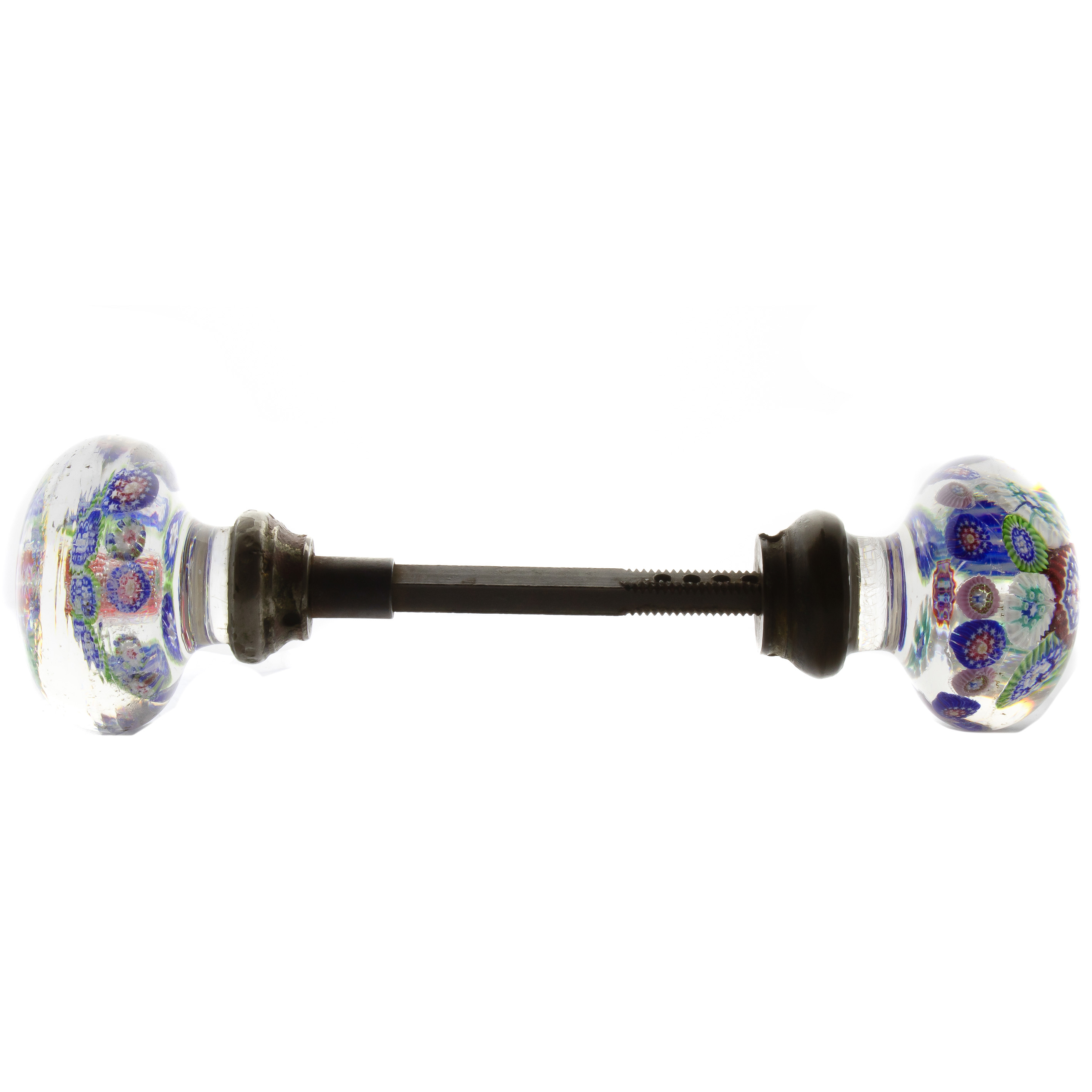 A VINTAGE BOHEMIAN TWO KNOB HANDLED