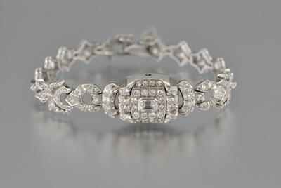 A Vintage Bulova Platinum and